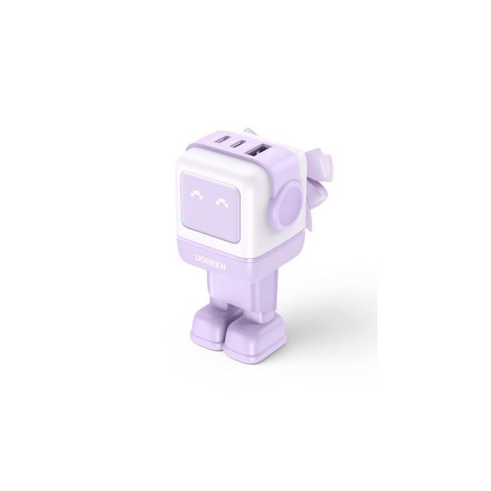 UGREEN 35291 Cargador Nexode RG 65W GaN 3 Puertos USB C/A Carga Rápida, Pantalla LED, Rosa UGREEN 35291 Cargador Nexode RG 65W GaN 3 Puertos USB C/A Carga Rápida, Pantalla LED, Rosa