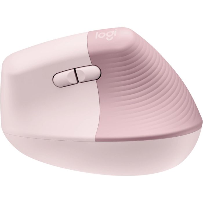 LOGITECH Raton Inalambrico 6 botones Ergonomico, Vertical, Videojuegos color Rosa 5