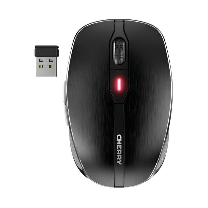Cherry MW 8C Advanced Wireless, Ratón Óptico Inalámbrico, Negro