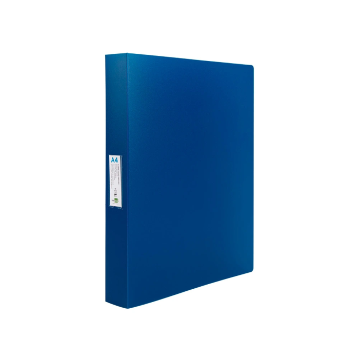 Liderpapel 43432 Carpeta 4 Anillas 25 mm Polipropileno Din A4 Azul Translucido 3