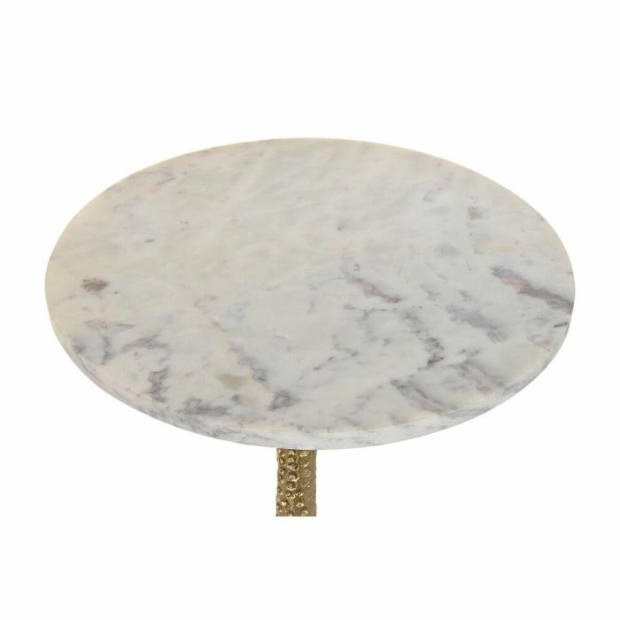 Mesita Auxiliar Glam DKD Home Decor Dorado Blanco 40 x 61 x 40 cm 3 Mesita Auxiliar Glam DKD Home Decor Dorado Blanco 40 x 61 x 40 cm 3