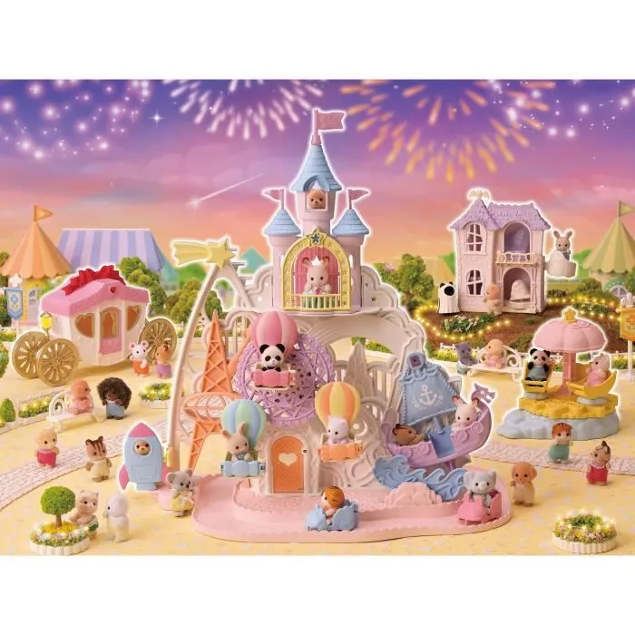 Sylvanian Families Carrusel Estrellado Niños - Accione el mango para girar y observar las estrellas escondidas bajo el techo, a partir de 3 años 5 Sylvanian Families Carrusel Estrellado Niños - Accione el mango para girar y observar las estrellas escondidas bajo el techo, a partir de 3 años 5
