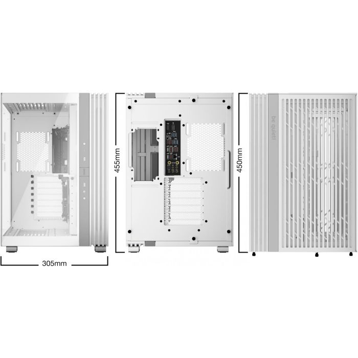 be quiet! 600 DX Caja Gaming Midi-Tower PC Light Base, Blanco, Ventana Lateral, Iluminación RGB, ATX/Micro ATX/Mini-ATX 1