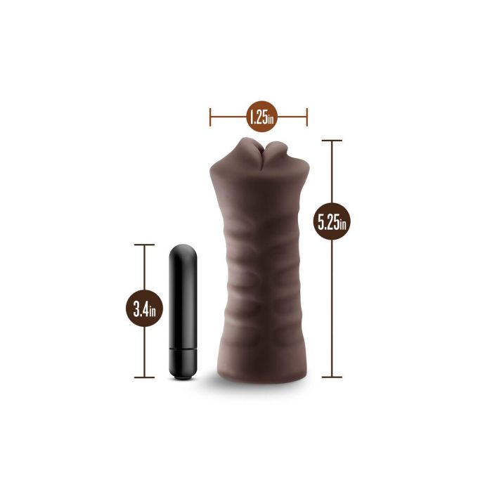 Masturbador Masculino Blush Hot Chocolate Heather Marrón 4 Masturbador Masculino Blush Hot Chocolate Heather Marrón 4