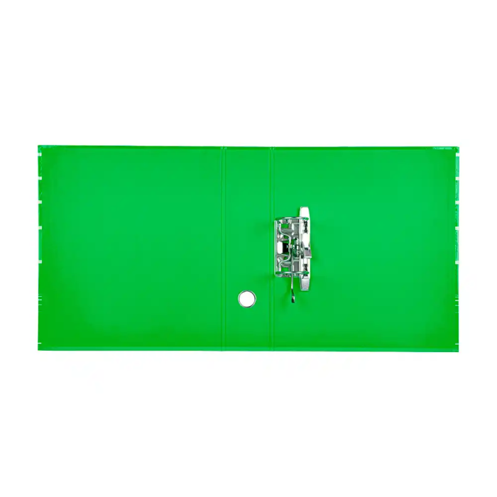 Liderpapel Archivador de Palanca A4 Filing System Forrado Lomo 80mm Verde con Caja y Compresor Metálico 3