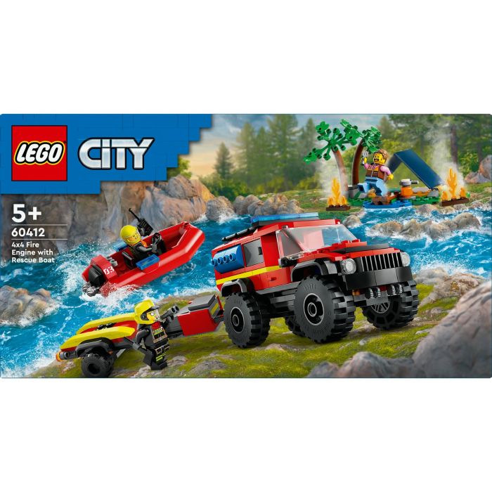 LEGO 60412 City Todoterreno Bomberos con Barco de Rescate 11 LEGO 60412 City Todoterreno Bomberos con Barco de Rescate 11