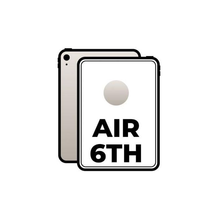 Apple iPad Air 6ª Gen 11" Liquid Retina Chip M2 Wi-Fi + Cellular 5G 1TB Blanco Estrella compatible con Apple Pencil Pro y Magic Keyboard (MUXU3TY/A) Apple iPad Air 6ª Gen 11" Liquid Retina Chip M2 Wi-Fi + Cellular 5G 1TB Blanco Estrella compatible con Apple Pencil Pro y Magic Keyboard (MUXU3TY/A)