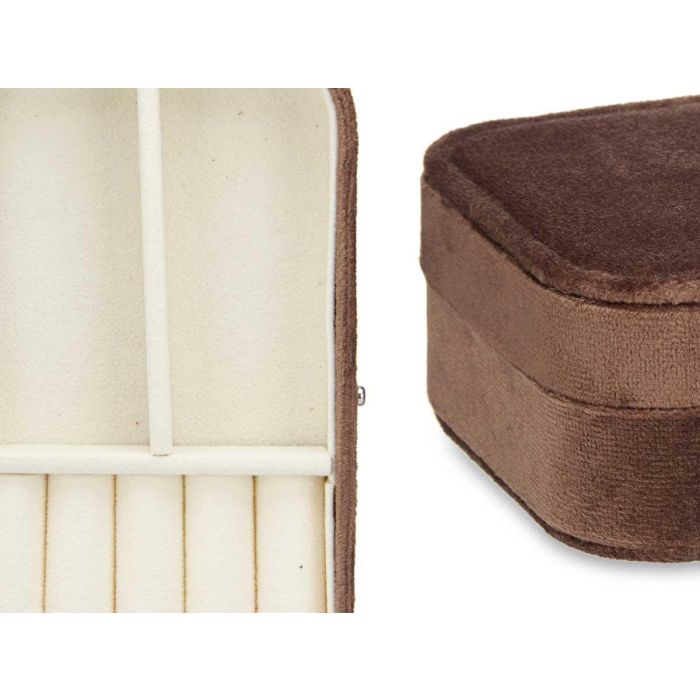 Joyero Rectangular Marron Giftdecor 16X6CM (12 Unidades) 3 Joyero Rectangular Marron Giftdecor 16X6CM (12 Unidades) 3