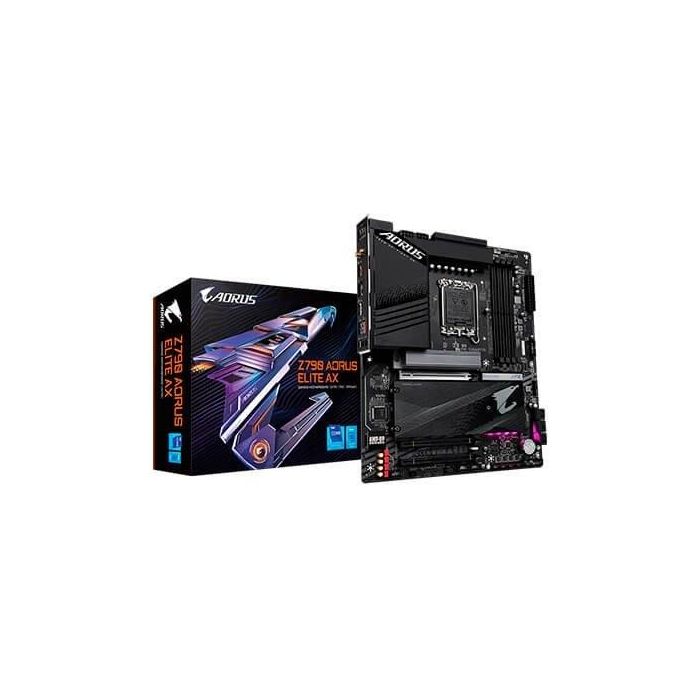 Gigabyte Z790 AORUS ELITE AX Placa Base ATX Intel Z790 Socket LGA 1700 para Intel Core i5/i7/i9 12ª y 13ª Gen 1 Gigabyte Z790 AORUS ELITE AX Placa Base ATX Intel Z790 Socket LGA 1700 para Intel Core i5/i7/i9 12ª y 13ª Gen 1
