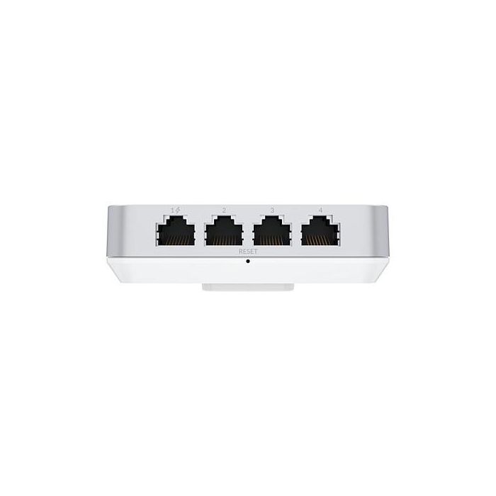 Ubiquiti Punto de Acceso Inalámbrico U6 In-Wall WiFi 6 Dual-Band 2.4/5 GHz 5.3 Gbps con 5 Puertos Ethernet PoE Integrado 6