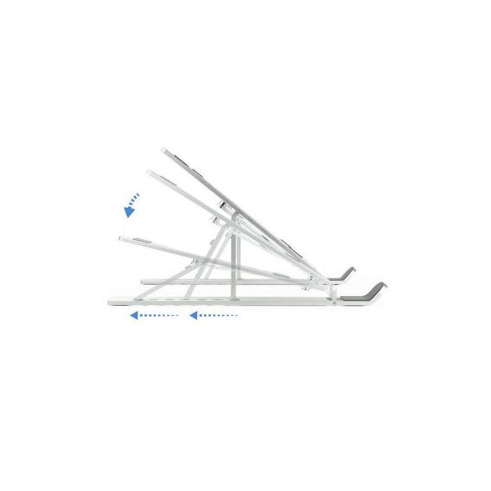 TooQ TQLRS0033-AL Soporte para Portátiles hasta 15" y Tablets Elevador Plegable Plata 2