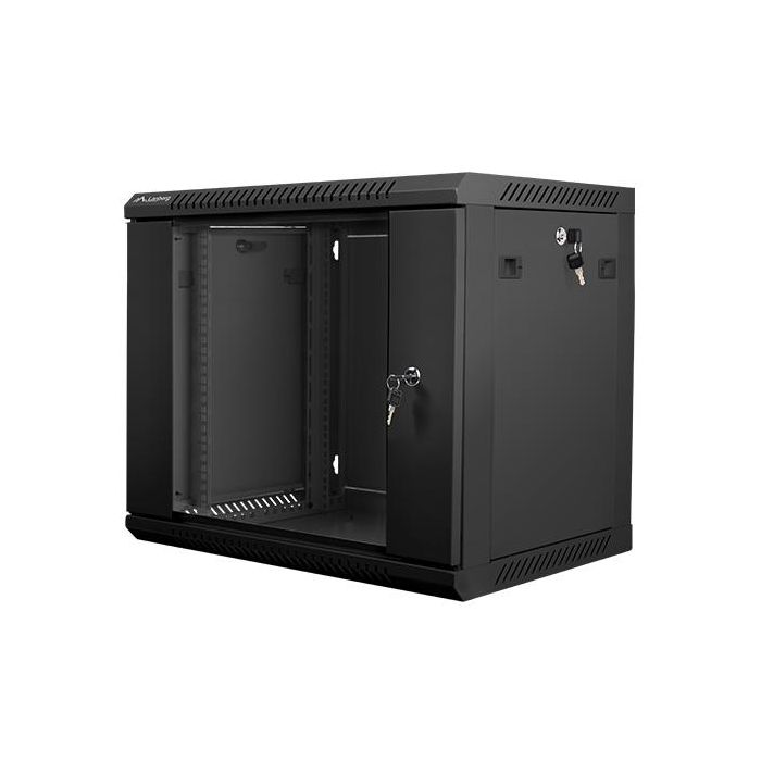 Lanberg WF01-6409-10B Armario Rack Mural 19 Pulgadas 9U 600x450x507mm IP20 Puerta Cristal Temperado 60kg Paquete Plano 0 Lanberg WF01-6409-10B Armario Rack Mural 19 Pulgadas 9U 600x450x507mm IP20 Puerta Cristal Temperado 60kg Paquete Plano 0