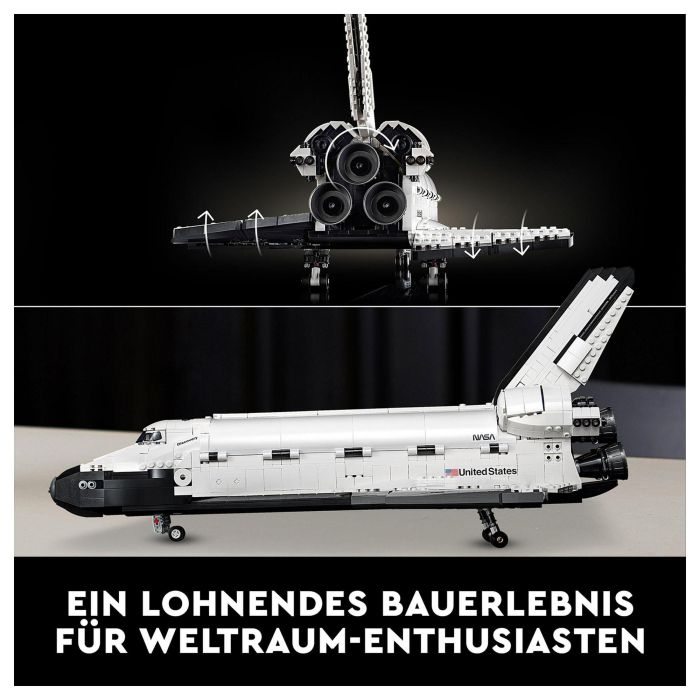 LEGO Creator Expert NASA Spaceshuttle Discovery - Set de construcción 2354 piezas, Maqueta del Transbordador Espacial, para adultos y fans 46
