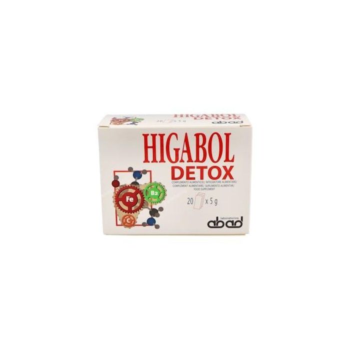 Dinamivit Higabol Detox para Hígado y Depuración 20 Sobres Complemento con L-Ornitina y L-Aspartato
