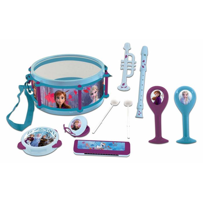 LEXIBOOK - QUEEN OF SNOWS - Lote de 7 instrumentos musicales para niños - Pandereta - Maracas - Castagnette - Armónica - Flauta 4