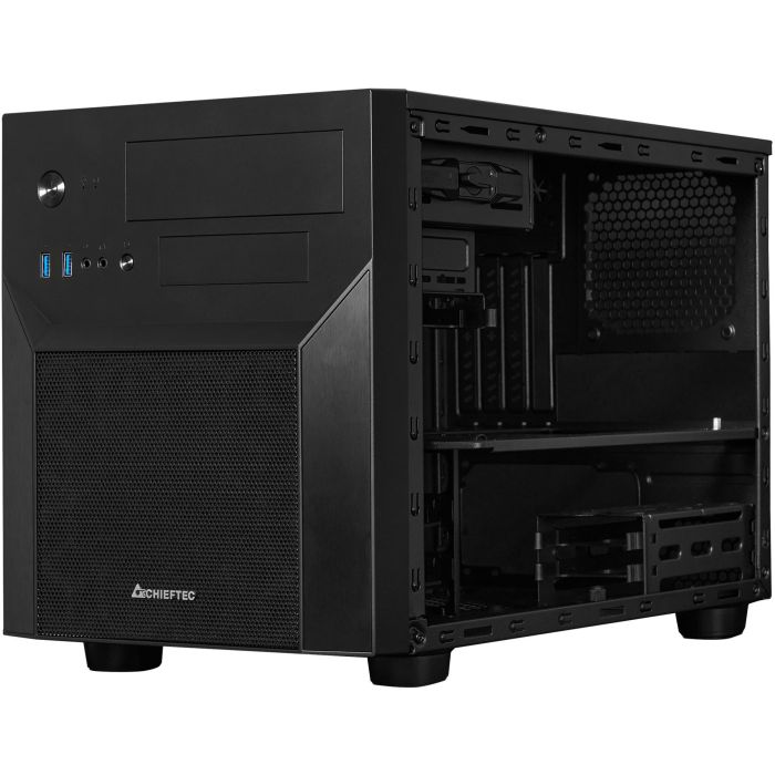 Chieftec CI-02B-OP Caja de PC Cubo Negro para micro ATX y Mini-ITX con Fuente de Alimentación 5 Chieftec CI-02B-OP Caja de PC Cubo Negro para micro ATX y Mini-ITX con Fuente de Alimentación 5