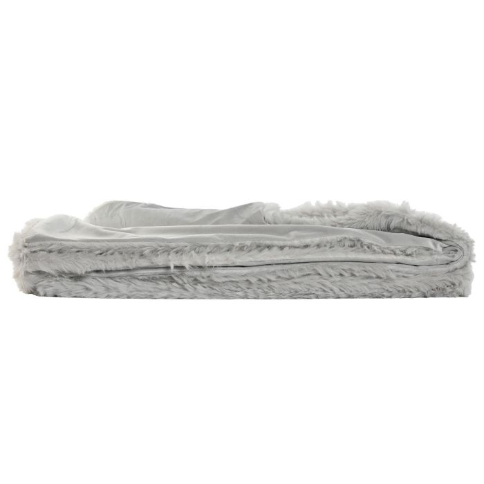 Manta Urban DKD Home Decor Gris Claro 170 x 1 x 130 cm (2 Unidades) 2 Manta Urban DKD Home Decor Gris Claro 170 x 1 x 130 cm (2 Unidades) 2