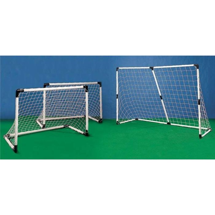 Mondo Jaula de portería de fútbol FIFA World Cup 2018 Grande Modular 2 en 1 con 2 Mini Goles y Balón PVC 3
