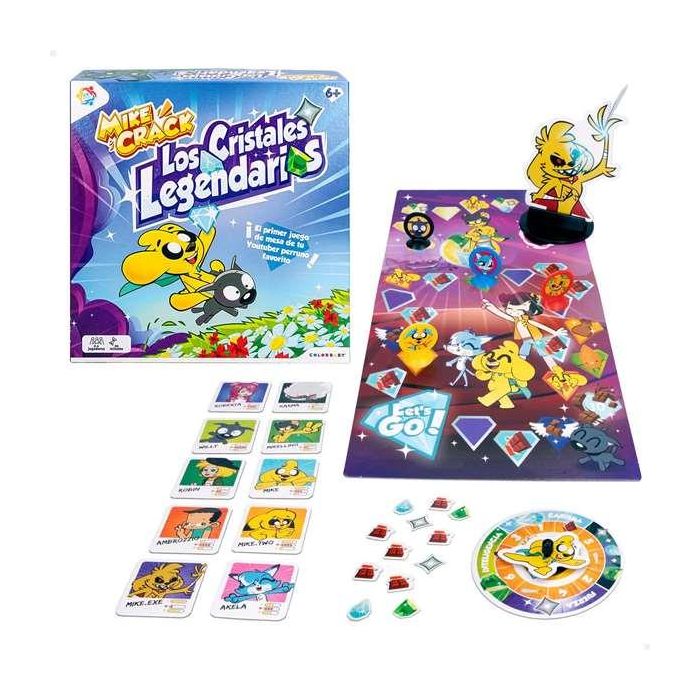 Color Baby Juego de Mesa ¡Los Cristales Legendarios! Mike Crack Edad Mínima Recomendada 6 Años 2