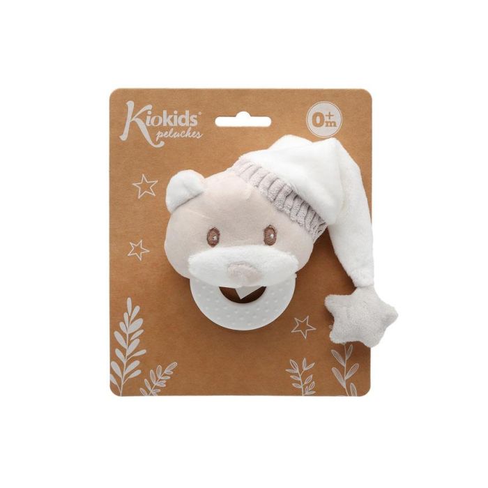 KioKids Mordedor Peluche Osito con Gorro para Bebés +0 meses | Alivia Dentición y Masajea Encías | Poliéster y EVA | Beige 4 KioKids Mordedor Peluche Osito con Gorro para Bebés +0 meses | Alivia Dentición y Masajea Encías | Poliéster y EVA | Beige 4