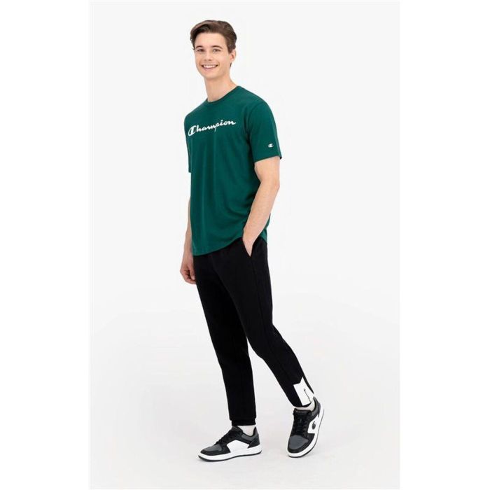 Pantalón Largo Deportivo Champion Rib Cuff Colour Block Negro Hombre 31