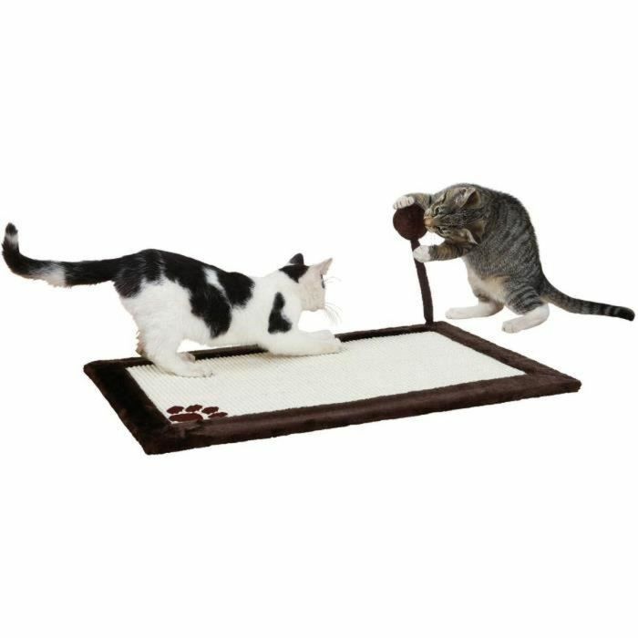 Trixie TRI4047974043233 Alfombra Rascadora con Juguete de Sisal y Felpa, 70x45 cm, Natural/Marrón 9 Trixie TRI4047974043233 Alfombra Rascadora con Juguete de Sisal y Felpa, 70x45 cm, Natural/Marrón 9