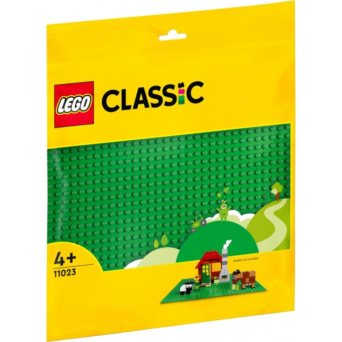 LEGO 11023 Classic Placa Base Verde 32x32 con Montantes para Construir, Ensamblar y Exhibir 2