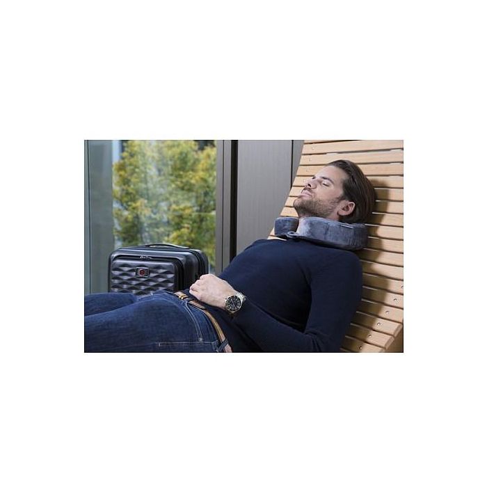 Wenger SwissGear 611884 Almohada de Viaje para Cuello con Memory Foam - Gris