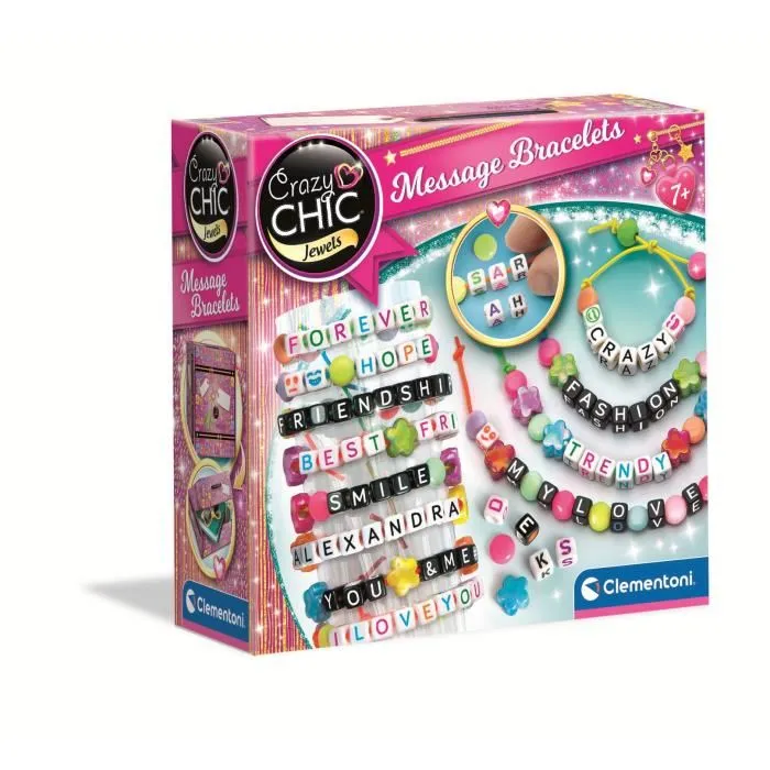 Clementoni CLE18634 Crazy Chic Pulseras con mensaje 0 Clementoni CLE18634 Crazy Chic Pulseras con mensaje 0