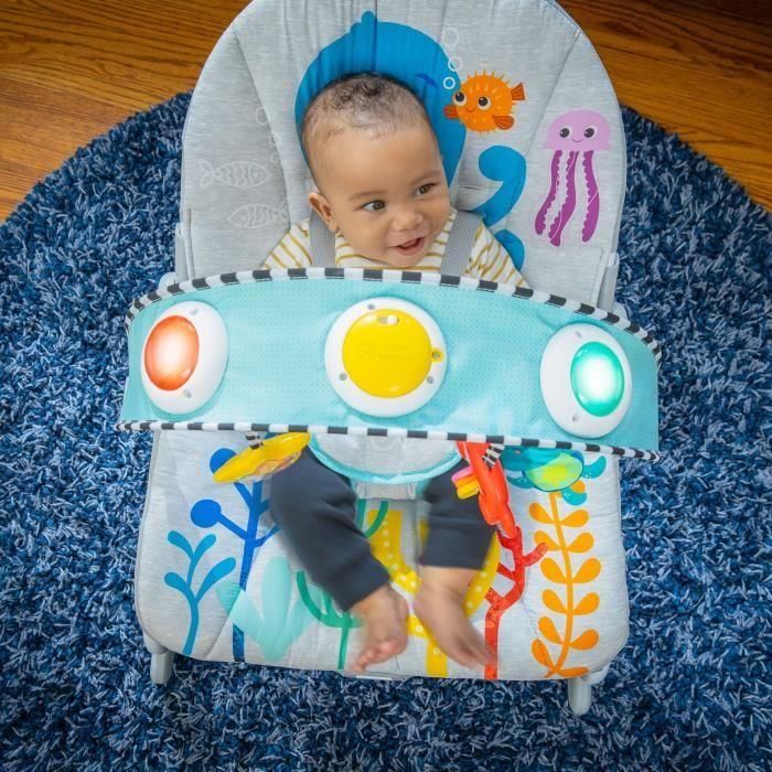 Tumbona columpio - BABY EINSTEIN - Ocean Explorers Kick to It Opus Musical Infant to Infant Rocker - Niños de 0 a 30 meses 4