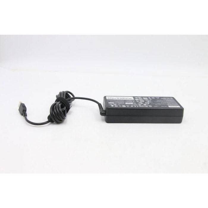 Lenovo 135W AC adapter charger for Lenovo devices, input 100-240VAC, slim-tip connector, energy efficient, portable design. 6