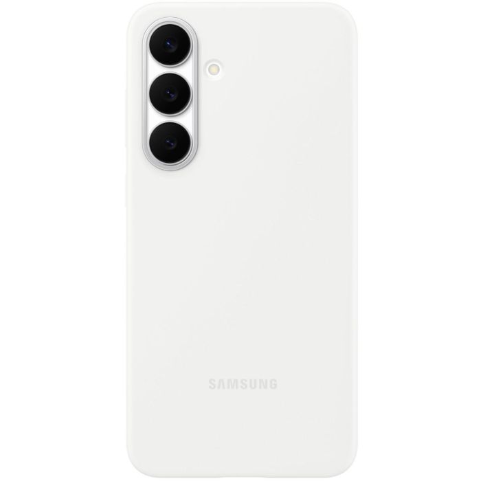 Samsung Funda Silicona para Galaxy S25 FE, Blanca, Resistente a Impactos y Rayones