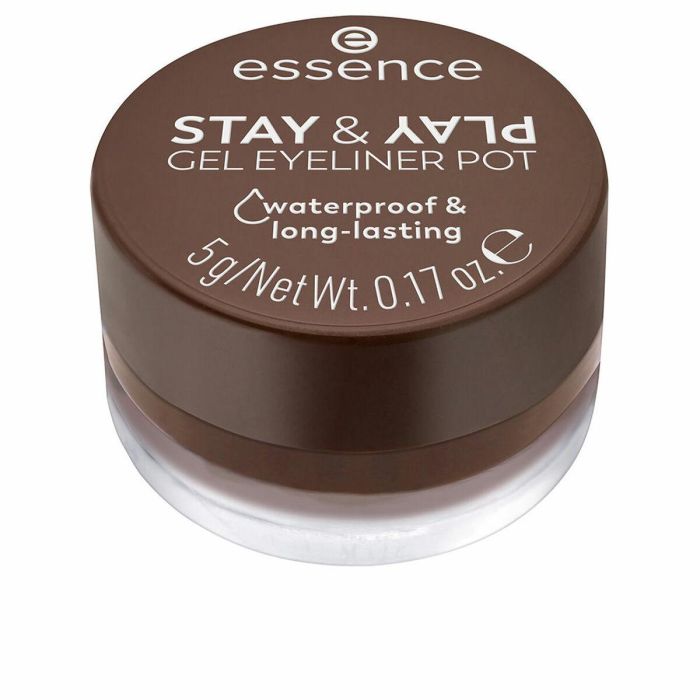 Essence STAY & PLAY eyeliner gel en tarro #02-Brown 5 gr - Delineador de ojos en gel resistente al agua Essence STAY & PLAY eyeliner gel en tarro #02-Brown 5 gr - Delineador de ojos en gel resistente al agua