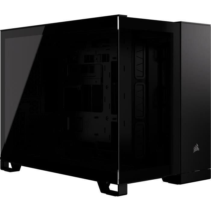 Corsair 2500X COR0840006674962 Caja para PC Micro ATX Vidrio Templado Doble Cámara Negro Corsair 2500X COR0840006674962 Caja para PC Micro ATX Vidrio Templado Doble Cámara Negro