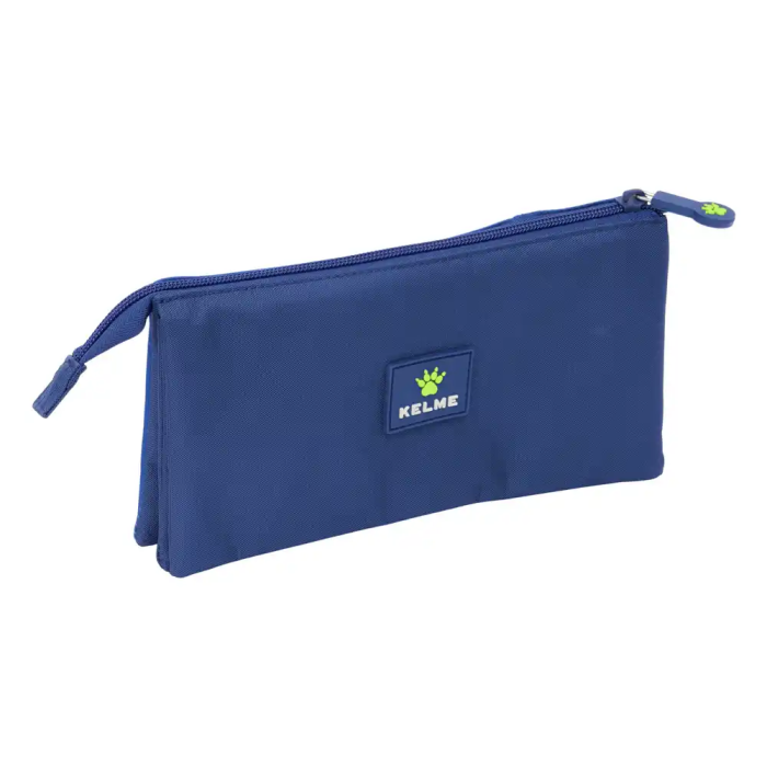 Safta Estuche Portatodo Triple Kelme Blue con Tres Cremalleras 120x220x30 mm 1