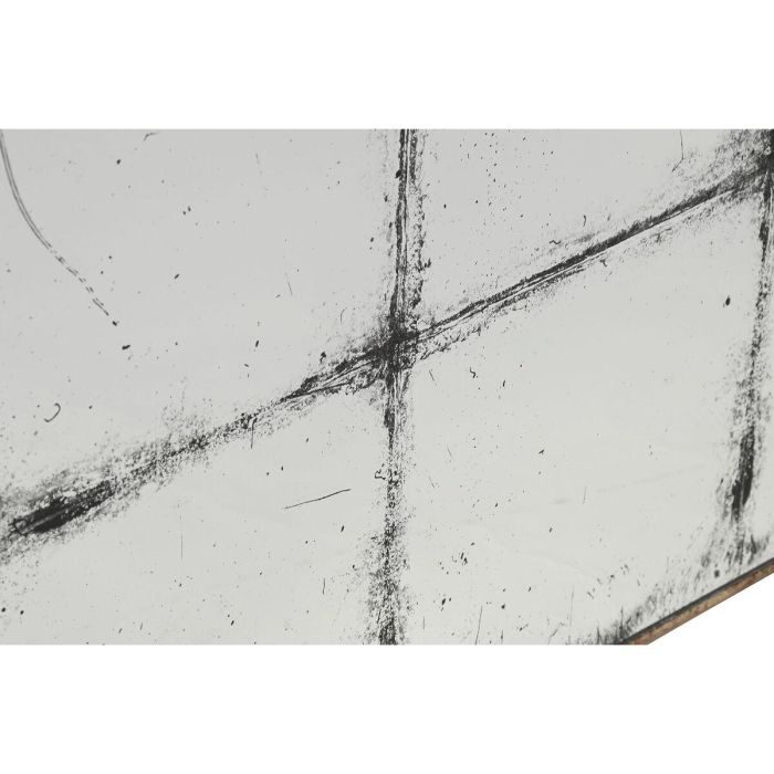 Espejo de pared Home ESPRIT Negro Dorado Vintage Ventana 80 x 4 x 80 cm 2