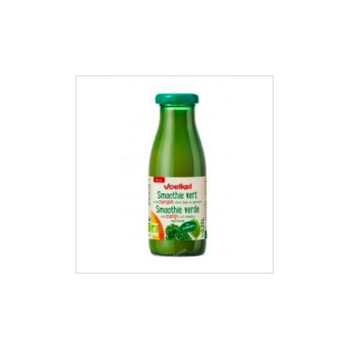 VOELKEL Smoothie Verde Bio de Mango, Kale, Espinacas y Jengibre 250ml - Sin Azúcares Añadidos