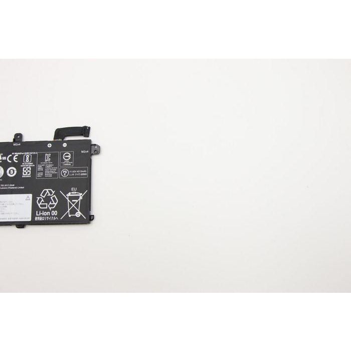 Lenovo Internal lithium-ion battery, 50Wh capacity, 11.55V voltage, 3-cell design, compatible with ThinkPad T490 laptops. 4 Lenovo Internal lithium-ion battery, 50Wh capacity, 11.55V voltage, 3-cell design, compatible with ThinkPad T490 laptops. 4