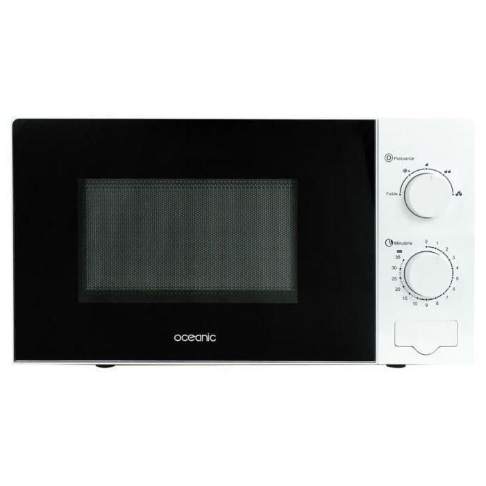Oceanic Mo20W11 Microondas Blanca 45.4 x H26.1 x D32.6 cm - 20L 0 Oceanic Mo20W11 Microondas Blanca 45.4 x H26.1 x D32.6 cm - 20L 0