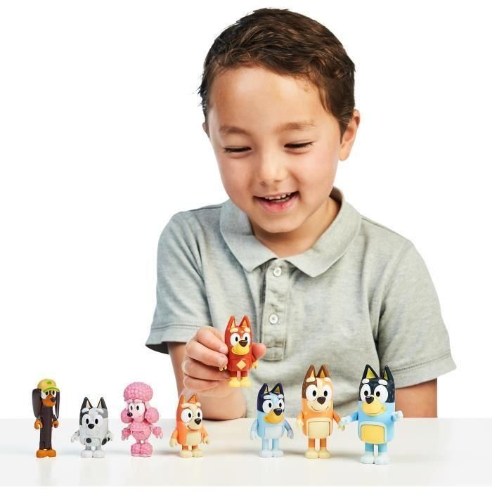 Figuras - BLUEY - Caja de 8 personajes - Figuras articuladas - Universo de la serie - Mixtas 5 Figuras - BLUEY - Caja de 8 personajes - Figuras articuladas - Universo de la serie - Mixtas 5