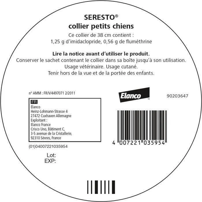 Seresto Collar Antiparasitario Perros Pequeños X2, Protección 7-8 Meses contra Pulgas y Garrapatas, Reduce Riesgo Leishmaniasis 1