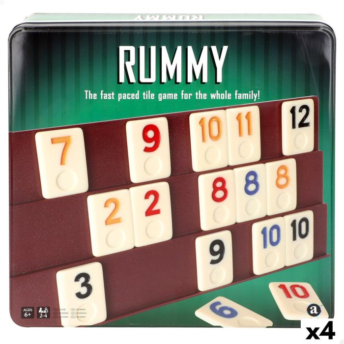 Juego de Mesa Rummy (4 Unidades)