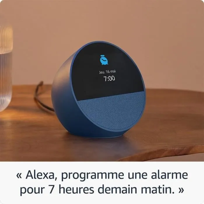 Altavoz Bluetooth Portátil Amazon ECHO SPOT AZUL 2