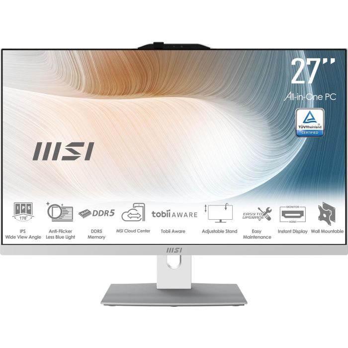 AIO MSI Modern AM272P 1M-838DE 27" i5-120U / 8GB / 512GB W11P 1 AIO MSI Modern AM272P 1M-838DE 27" i5-120U / 8GB / 512GB W11P 1