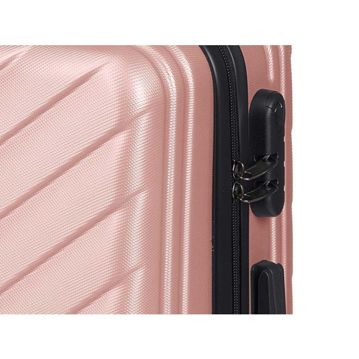 Set 3 Maletas ABS Rosa Arte Regal - 49x74.5x28 cm, 67x45x26 cm, 57x38x23 cm 3 Set 3 Maletas ABS Rosa Arte Regal - 49x74.5x28 cm, 67x45x26 cm, 57x38x23 cm 3