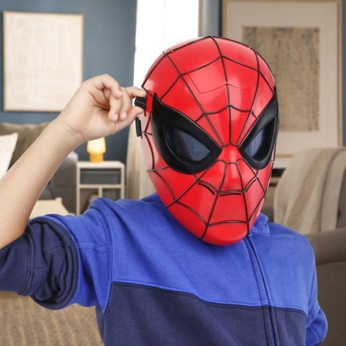 Máscara iluminada de Spider-Man, disfraz iluminado, juguetes de superhéroe para niños de 5 años, Marvel 4