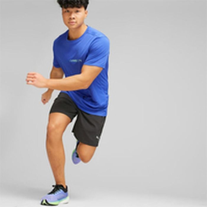 Camiseta de Manga Corta Hombre Puma Run Favorite Logo Azul 20 Camiseta de Manga Corta Hombre Puma Run Favorite Logo Azul 20