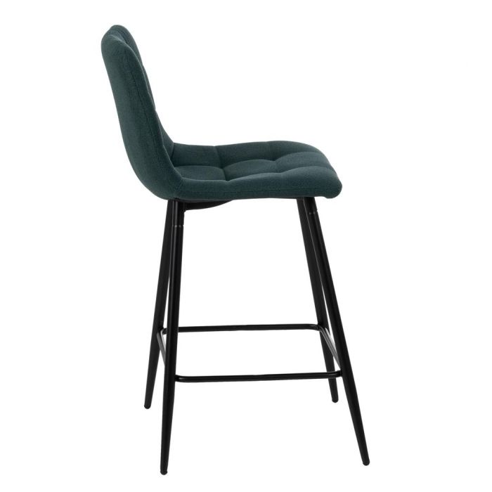 Taburete Verde Tejido-Metal Salón 45 X 55 X 92 cm