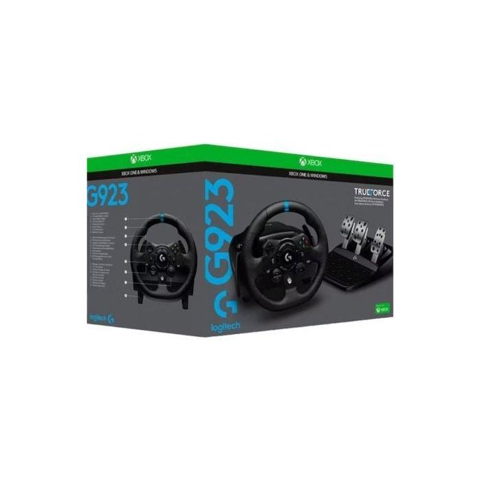 Logitech Volante y Pedales G923 con TrueForce para Simulación de Carreras Avanzada 4 Logitech Volante y Pedales G923 con TrueForce para Simulación de Carreras Avanzada 4