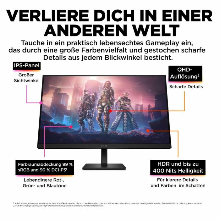 Monitor Gaming HP 780K0E9#ABB Quad HD 32" 25